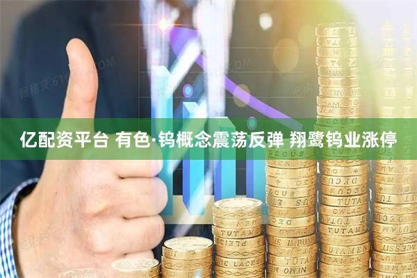 亿配资平台 有色·钨概念震荡反弹 翔鹭钨业涨停